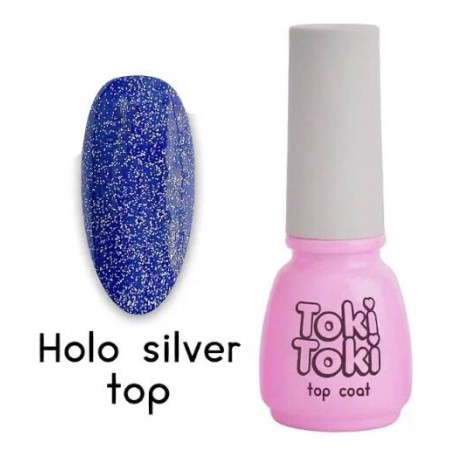 Топ без липкого шару Toki Toki Holo Silver Top 5 мл